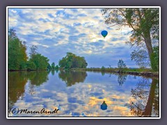 Hammefeeling - im Ballon über dem Fluss schweben