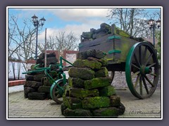 Torfausstelung vor dem ehemaligen Worpsweder Landhaus