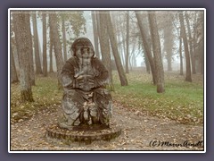 Bonze des Humors - die berühmte Statue von Bernhard Hoetger