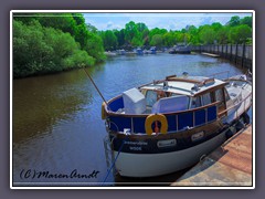 Der kleine Hafen an der Oste