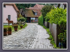 Fischerhude - verwinkelter Zum Dieker Ort