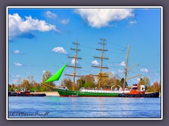 Die alte Alexander von Humboldt auf dem Weg nach Bremen