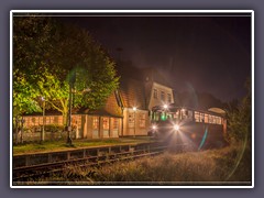 Bahnhof Worpswede bei Nacht