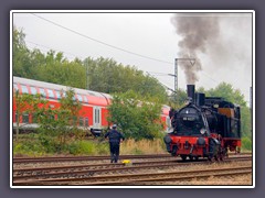 Begegnung am Rangierbahnhof in Osterholz