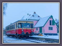 VT 164 am Worpsweder Bahnhof