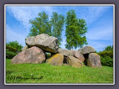 Das Hünengrab ist eine jungsteinzeitliche Megalithanlage. Das Hünengrab wurde etwa 3000 v. Chr. angelegt und ist das größte Hünengrab in der Region Elbe Weser Dreieck