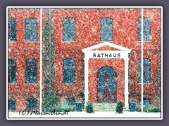 Rathaus - Schneetreiben