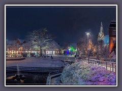 Osterholz Scharmbeck - Schnee auf dem Weihnachtsmarkt