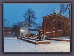 Osterholz-Scharmbeck - es schneit am Klosterplatz