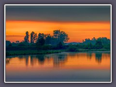 Sonnenaufgang - Hamme mit Moorexpressbrücke