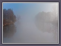 Teufelsmoor - Frühnebel an der Hamme