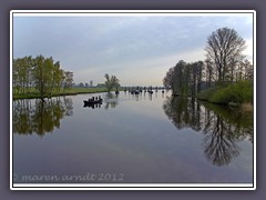 Alle 3 Jahre fahren die Torfkähne der Region geschmückt zum Torfhafen nach Bremen Findorff