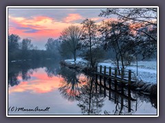 Sonnenuntergang im Winter