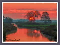 Wümme -  Sonnenaufgang am Neugrabenfleet