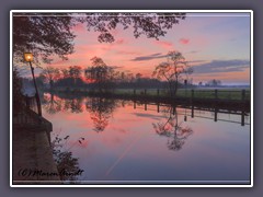 Sonnenuntergang an der Hamme